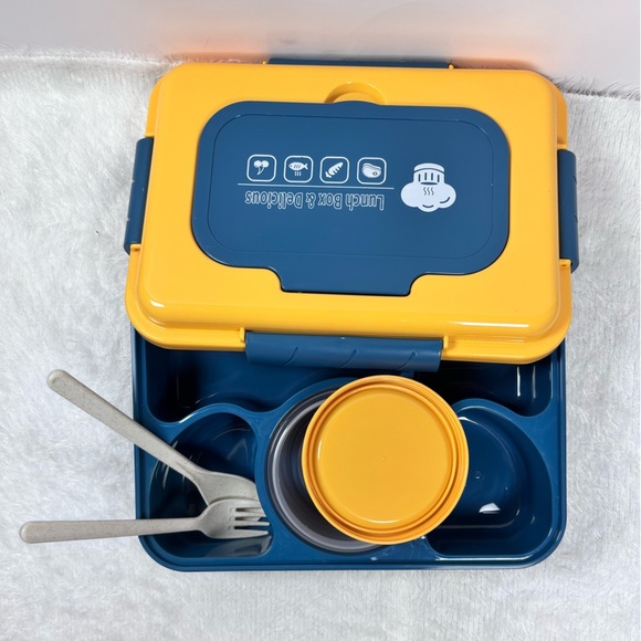 Fareha Yellow and Blue Lunch Box💛💙 - Picture 8 of 11